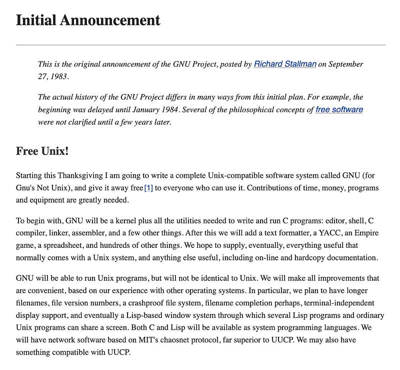 The Origins Of Open Source Richard